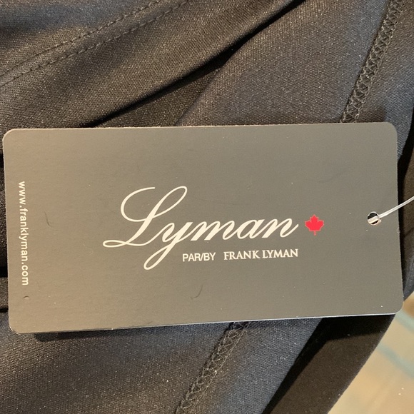 Frank Lyman - One Shoulder Black Cocktail Dress with Bling side, sz 8, NWT - Picture 6 of 7